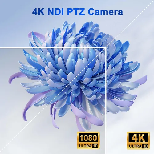 Miniatura 5 de SMTAV 20X Optics Zoom 4KP60UHD NDI PTZ Cámara, compatible con seguimiento automático AI y POE con transmisión en vivo IP de red, salida de video