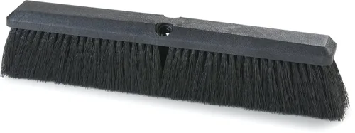 SPARTA Flo-Pac cepillo de piso de plástico, cepillo para limpieza, 18 pulgadas, negro Negro/Negro