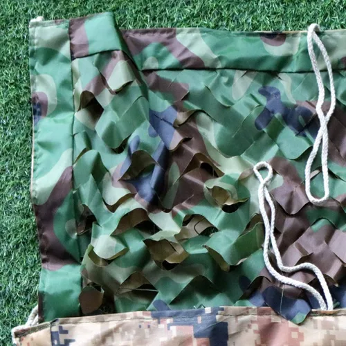 Miniatura 5 de Red de camuflaje de doble tela de tres niveles de estructura de la selva del desierto de la selva,cubierta de tiro militar de la caza de la cubierta