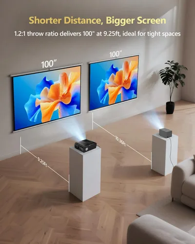 Miniatura 9 de Proyector inteligente ANSI 2200 4K HDR, proyectores LED de luz diurna con aplicaciones con licencia, Wifi6 Bluetooth DB Audio TOF Auto Focus HDMI