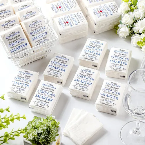 Miniatura 3 de Paquetes de pañuelos de viaje a granel inspiradores de bolsillo, paquetes de viaje de apreciación individual para inodoro, boda, fiesta, uso diario