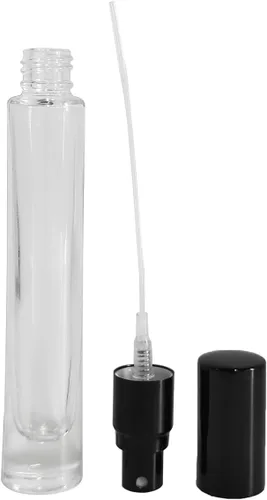 Miniatura 5 de Mini spray de perfume de 0.3 fl oz, botella de vidrio atomizador, botellas de perfume recargables, botella pequeña de spray de niebla fina, botella