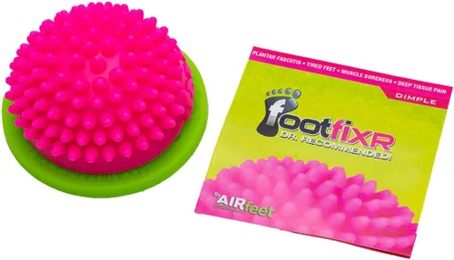 Bola de masaje para alivio de pies y arcos, dolor de tejido profundo, fascitis plantar y neuropatía, domo FootFIXR (Dimple)