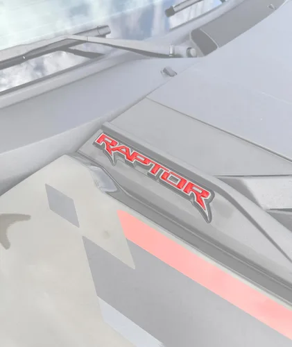 Miniatura 10 de Insertos de emblema para capó - Compatible con Ford F-150/Bronco Raptor 2021-2026 * Color OE: plata icónica