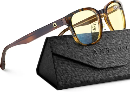 Miniatura 22 de ANYLUV Gafas de luz azul para hombres y mujeres, gafas de juegos de computadora, antifatiga ocular, ligeras, con bloqueo de luz azul
