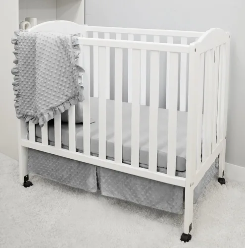 Miniatura 8 de American Baby Company Heavenly Soft Minky Dot - Juego de ropa de cama de 3 piezas para cuna, color azul, para niños y niñas