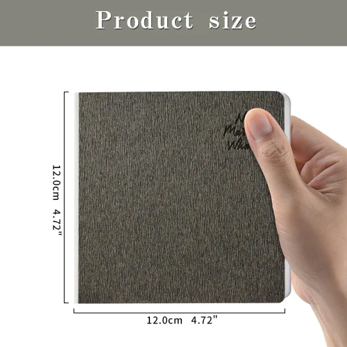 Miniatura 2 de Mifuner Cuaderno de bocetos cuadrado de tapa dura, 4.7 x 4.7 pulgadas, 42 hojas de libro de arte de 250 GSM, papel ultra suave, ideal para lápices