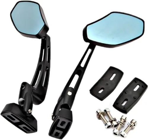 INNOGLOW Espejos de la motocicleta, Negro Racing Retrovisor Espejos CNC de Aluminio Antideslumbrante Espejo Lateral para H-onda CBR 600 F3 F4i
