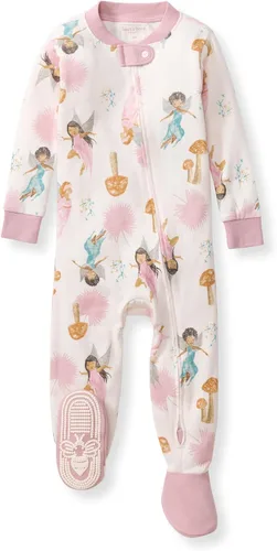 Miniatura 93 de Burt's Bees Baby Pijama para bebé niña, 100% algodón orgánico, pijama de una pieza, overol diagonal con cremallera, ajuste cómodo