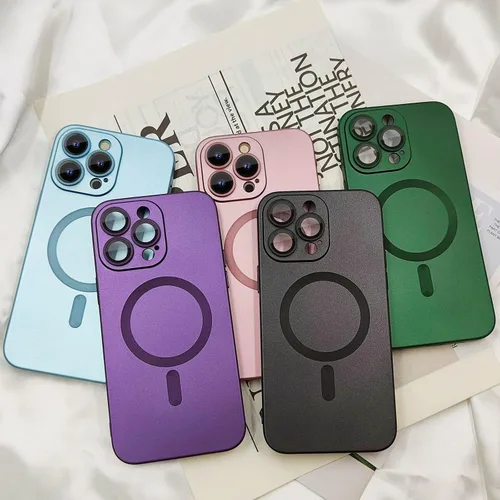 Miniatura 6 de Funda magnética ankofave para iPhone 13 Pro, funda para mujer, diseño mate de lujo suave y metálico con protector de lente de cámara, compatible