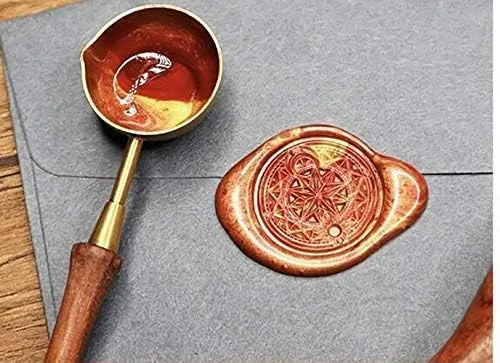 Miniatura 9 de MNYR Sello de cera de libélula, palitos de cera de sellado, cuchara derretida, vela, caja de regalo de madera, tarjeta de invitación de boda