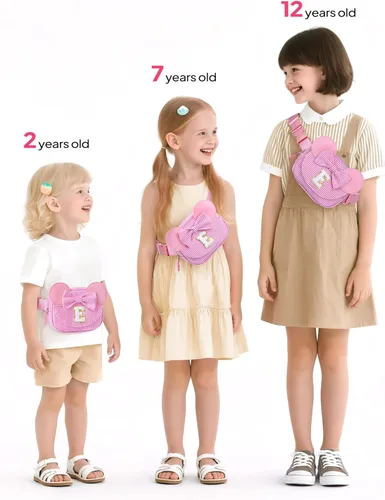 Miniatura 2 de Regalos de cumpleaños para niñas Riñonera con inicial, regalos para niños pequeños, adolescentes, niñas, niños, regalo personalizado para hija