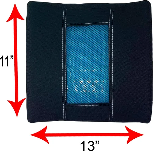 Miniatura 3 de C.P.R. Cojín ortopédico de gel y espuma viscoelástica para asiento de silla de oficina, cojín de gel automotriz (Y11177 (11 x 12.25 x 3 pulgadas)