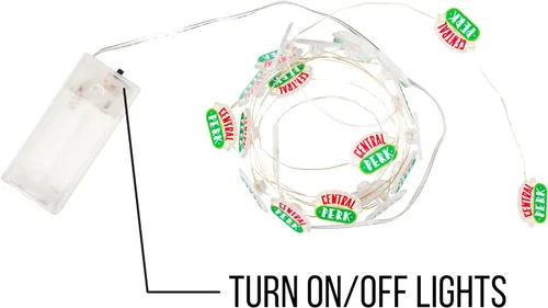 Miniatura 5 de Silver Buffalo Friends Central Perk Juego de 20 luces de cuerda decorativas en forma de taza, de 7 pies de largo, alimentadas por batería