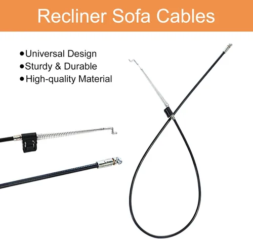 Miniatura 4 de Biaungdo Cable universal reclinable para sofá, pieza de repuesto de cable de liberación de metal con gancho de mango