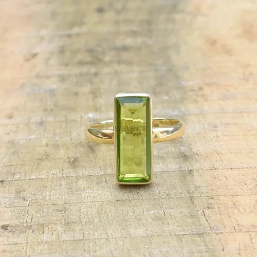 Miniatura 96 de Anillo de plata de ley maciza superpuesta de oro amarillo de 18 quilates para mujer, anillo de compromiso de plata esterlina, juego de bisel