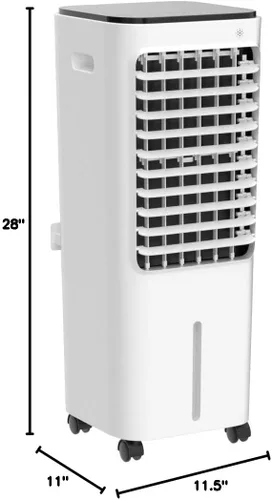 Miniatura 10 de KOTEK Enfriador de aire evaporativo 4 en 1 con ventilador, humidificador, purificador, refrigeración, ventilador portátil con 4 modos, 3