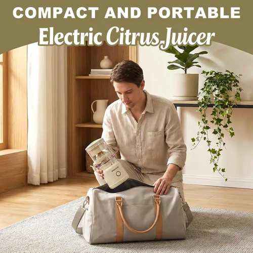 Miniatura 8 de Exprimidor eléctrico de cítricos, exprimidor de naranja recargable con USB-C, exprimidor portátil de jugo de limón para naranjas, lima, pomelo, alto