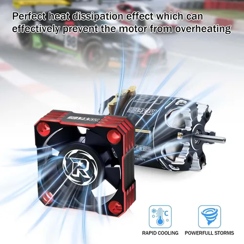 Miniatura 4 de Ventilador de refrigeración de motor de 30 mm, ventilador de refrigeración ESC de 28000 RPM, disipador térmico para coche de escala 1/8 1/10 1/12
