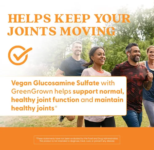 Miniatura 6 de Doctor's Best Suplemento vegano de glucosamina para hombres y mujeres – Glucosamina 1500 mg por 2 cápsulas, apoyo para la salud