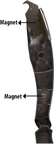 Miniatura 5 de Zeluga 19-101 Cuchillo de vinilo de seguridad con doble imán y 2 muescas