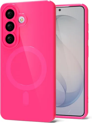 Miniatura 56 de Svanove para Samsung Galaxy S22 Funda de teléfono de silicona magnética, compatible con Magsafe, linda para mujeres, brillante color brillante, gel