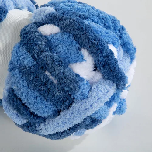 Miniatura 9 de MABOZOO Hilo Grueso Tie Dye para Tejer a Ganchillo Paquete de 8, Hilo de Chenilla Jumbo Esponjoso, Hilo de Felpa Suave Voluminoso, Hilo Gigante