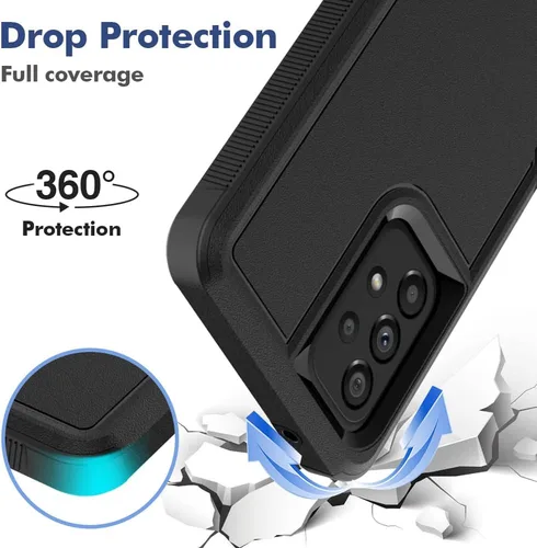 Miniatura 171 de Jeylly Compatible con Samsung Galaxy A22 5G Funda, Funda Samsung A22 5G con 2pcs protectores de pantalla de vidrio templado