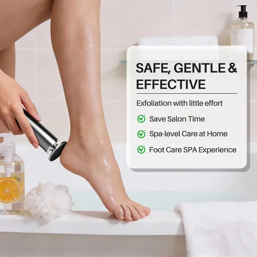 Miniatura 3 de Lima de Pies Removedor de Callos para Pies: Herramienta Profesional de Pedicura para SPA - Lima de Pies con Velocidad Ajustable para Piel y Callos