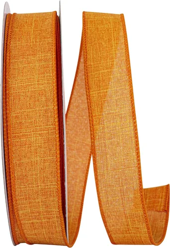 Miniatura 42 de Cinta Reliant Ribbon 92573W-031-09K para borde con alambre Everyday Linen Value, 1-1/2 pulgadas x 50 yardas, color negro