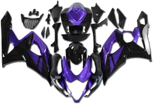 Miniatura 21 de Carenado de carrocería negro brillante de plástico apto para Suzuki 2005 2006 GSXR 1000 inyección ABS nuevo Aftermarket Kit Kit GSXR-1000 05 06 01