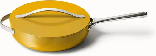 Miniatura 13 de Caraway Sartén Salteadora Antiadherente de Cerámica con Tapa (4.5 cuartos de galón, 11.8 pulgadas), no tóxica, sin PTFE ni PFOA, apta para horno
