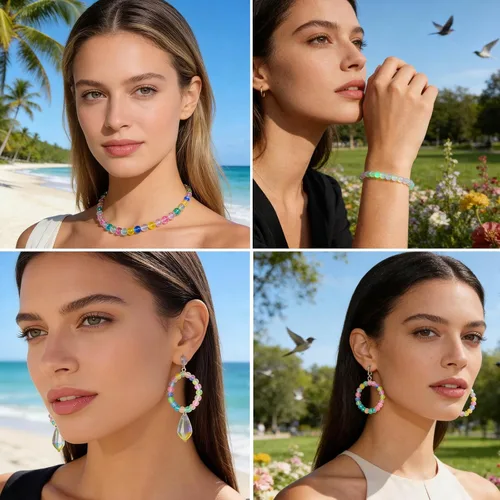 Miniatura 5 de 1560 cuentas de 0.236 pulgadas que brillan en la oscuridad para pulseras, 24 cuentas de vidrio que brillan en la oscuridad para hacer joyas, cuentas