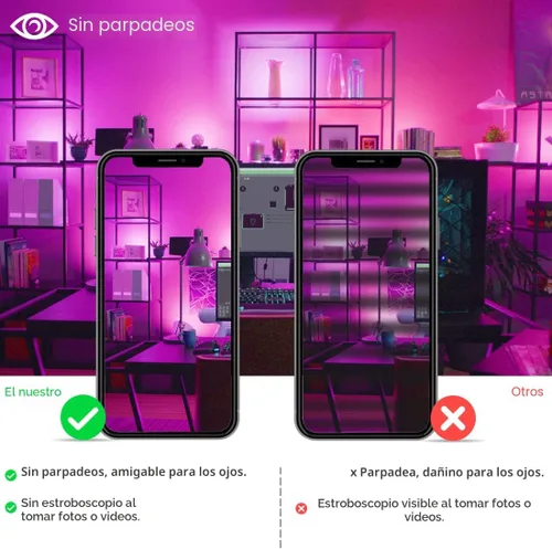 Miniatura 6 de Luz de inundación LED para exteriores de 30 W, equivalente a 3000 W, 3000 W, iluminación inteligente RGB de paisaje con control de aplicación