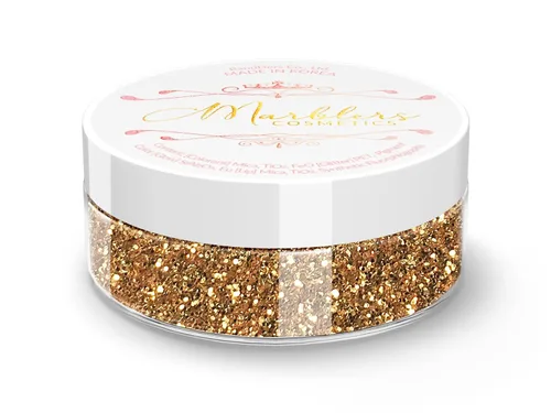 Miniatura 160 de MARBLERS Brillantina de forma gruesa de grado cosmético [estrella] 0.11 onzas (0.11 oz) Escamas No tóxica Vegana Libre de crueldad animal