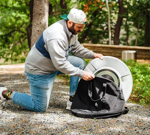 Miniatura 8 de Solo Stove Bolsa de transporte con deflector de calor, pequeña Accesorio protector para deflector de calor Ranger, acrílico teñido en solución