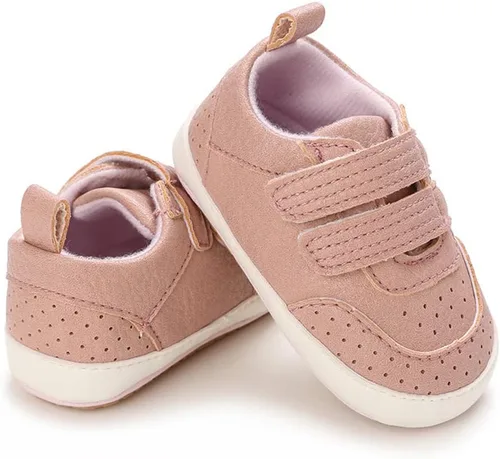 Miniatura 3 de Clowora Zapatos para bebés niños y niñas, suela de goma antideslizante, zapatos de cuna para recién nacidos, mocasines planos.