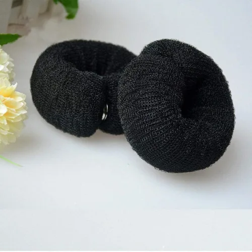 Miniatura 2 de 3 piezas de herramientas de peinado de cabello para mujer: moldeador de anillo de espuma para el cabello, accesorio de moño para el cabello, anillo
