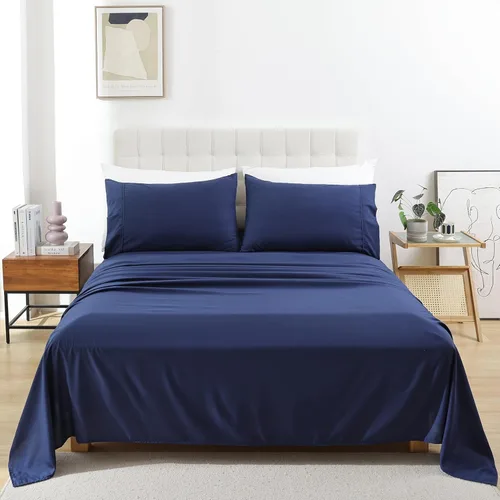 Miniatura 31 de Whitney Home Textile - Juego de sábanas tamaño King, sábanas de microfibra suaves de hotel tamaño King, bolsillo extra profundo, juegos de sábanas