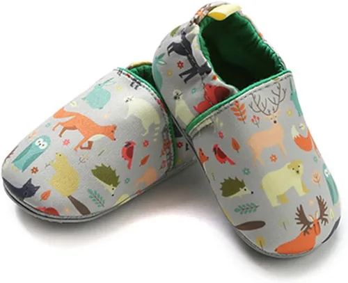Miniatura 2 de TIMATEGO - Zapatos antideslizantes para niños y niñas pequeños, ideales para dar los primeros pasos y caminar en casa (6-24 meses).