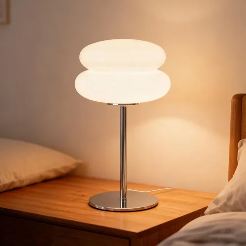 Miniatura 11 de Lámpara de hongo para dormitorio, lámpara medieval moderna de mesita de noche para mesitas de noche, lámparas pequeñas regulables vintage, lindas