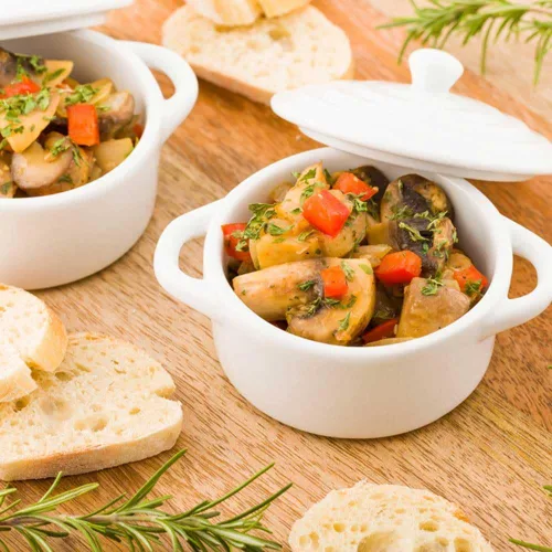 Miniatura 3 de Restaurantware -Cuencos para salsa de inmersión de 2 onzas, 10 platos de salsa en forma de canoa - aptos para microondas, aptos para horno, platos