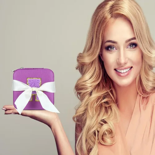Miniatura 4 de Parima Joyero de viaje para niñas y mujeres, caja organizadora de joyas, cajas de joyería personalizadas para mujeres y niñas, caja organizadora
