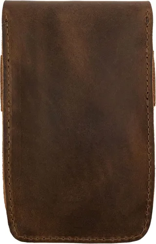 Miniatura 2 de Saddle & Hide Co., Caja de reloj individual hecha a mano de cuero de grano completo, protector de soporte, relojero, almacenamiento de vigilancia