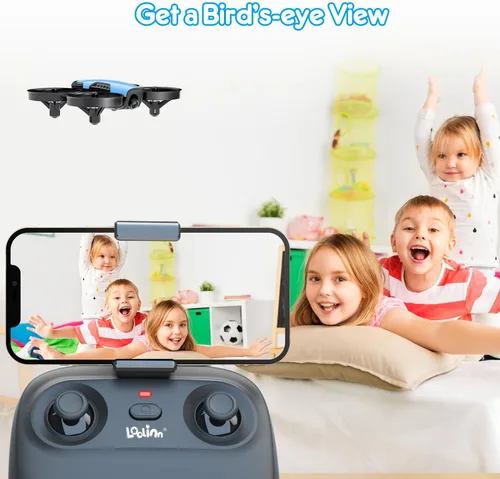 Miniatura 3 de Loolinn Dron con cámara para niños de 8 años o más como regalo - Dron para niños con cámara ajustable, fotos y videos, seguro para que los niños 3.
