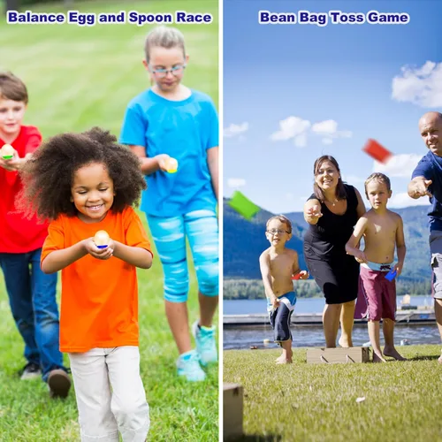 Miniatura 5 de Bolsas de carreras de sacos de patatas – Bolsas de carreras de sacos para adultos y niños, juego de lanzamiento de bolsas de frijoles, carrera