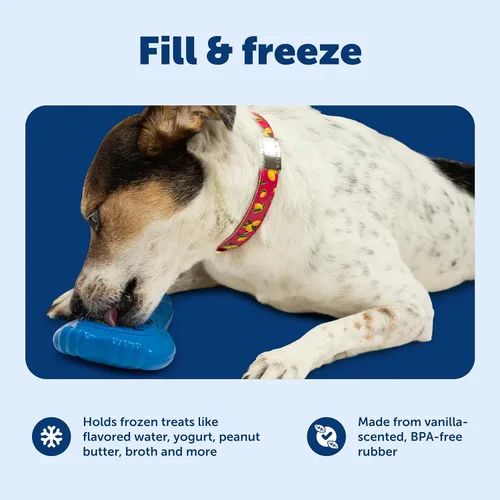 Miniatura 4 de PetSafe Juguete Congelable para Golosinas Chilly Pingüino - Duradera, Aromatizada a Vainilla, de Goma, Interactiva Congelable para Mascotas