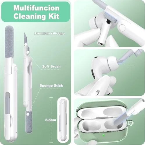 Miniatura 6 de Funda para Estuche de Airpods Pro de 2ª/1ª Generación, Compatible con Estuche de Airpods Pro de 2ª Gen Puerto de Carga USB C, Funda Suave