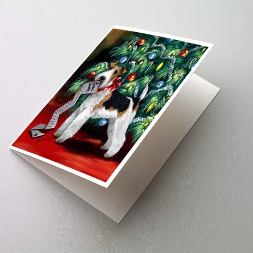 Miniatura 109 de Caroline's Treasures PPP3013GCA7P - Tarjetas de felicitación y sobres para mascotas de Basset Hound Teacher, paquete de 8 tarjetas en blanco