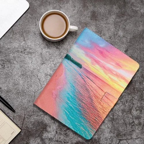 Miniatura 6 de Funda para iPad Mini6 (8.3 pulgadas, versión 2021) iPad Mini 6ª generación, funda protectora delgada con función atril, función de encendido y Playa